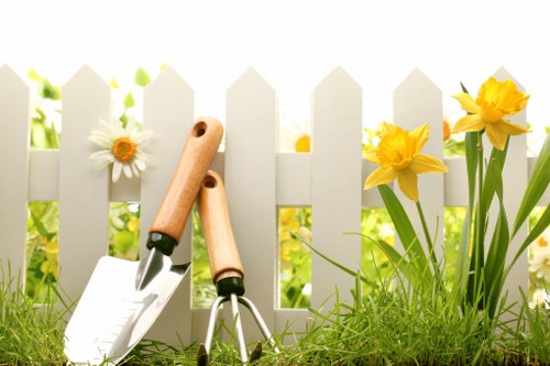 Garden design and booking paperwork for landscaping services